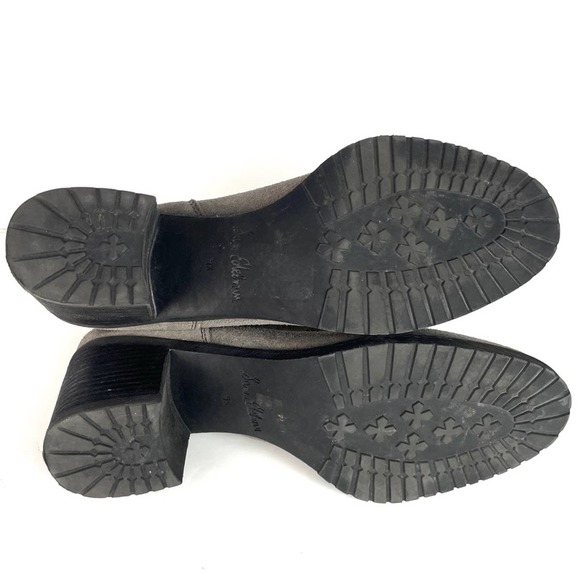 Sam Edelman Gray Suede Block Heel Ankle Boots - Picture 7 of 8